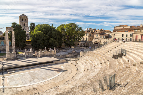 Canvas Print Roman amphitheatre in Arles, France
