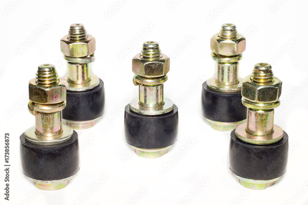 Nut joint for flanges by bolts and nuts and rubber. Nut joint for flanges by bolts and nuts and rubber.