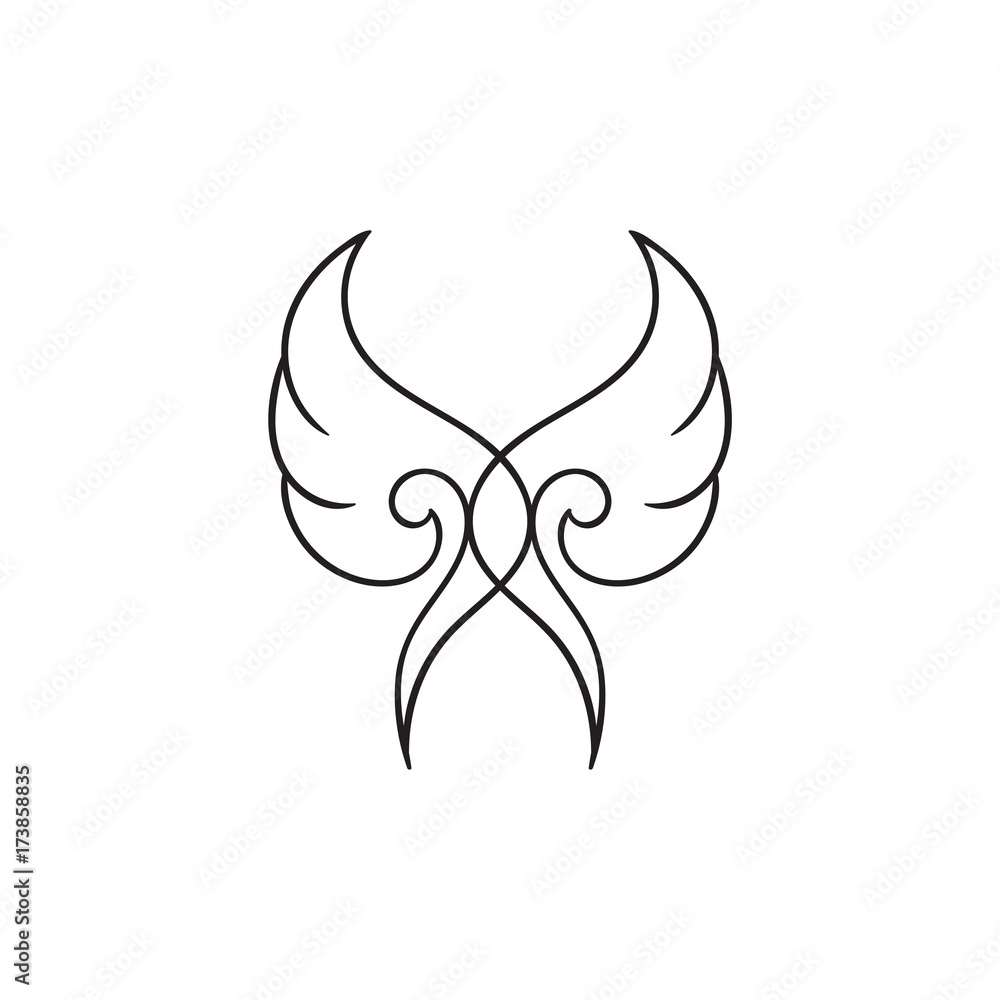 angel wing vector illustration angel wing vector illustration