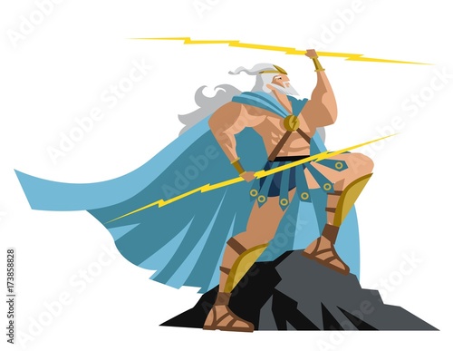 zeus jupiter greek god of the ray