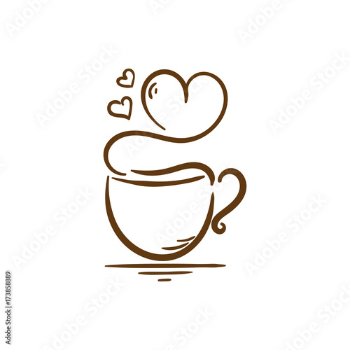 coffee love vector