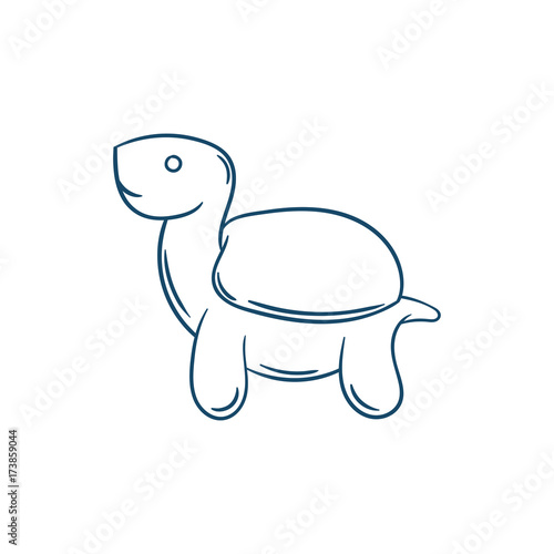 turtle line illustration