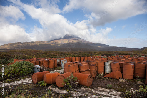 Matua Island  abandonded old military base  Russia