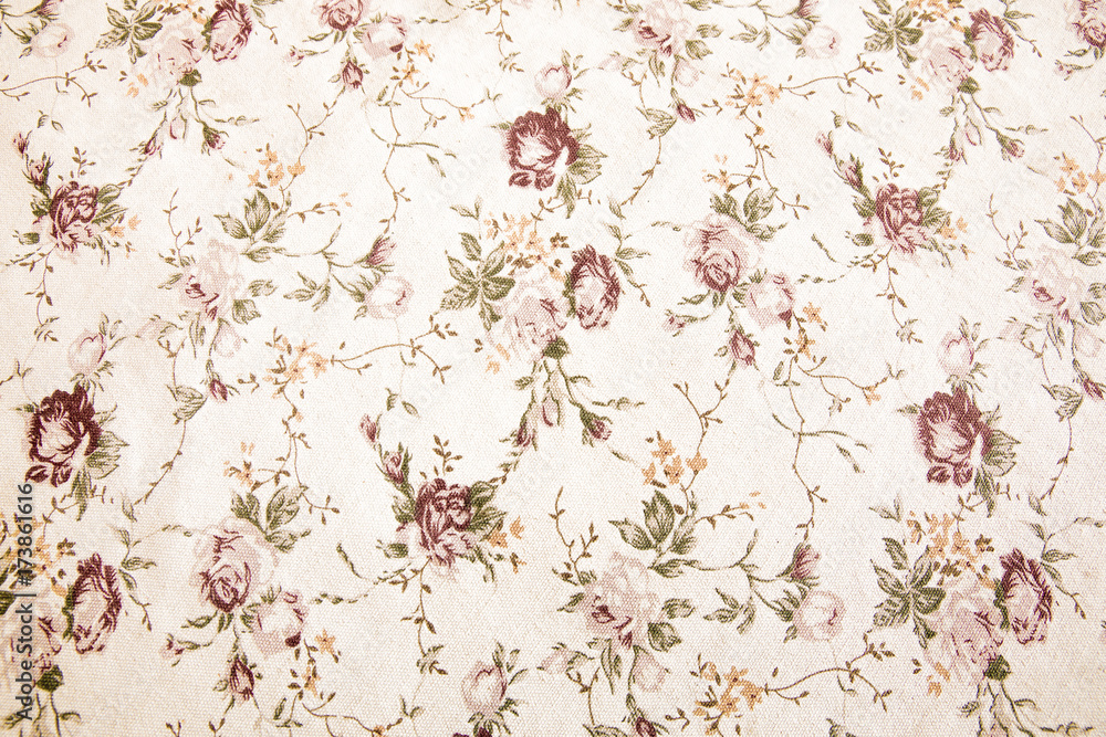 Vintage Floral Fabric Stock Photo Adobe Stock