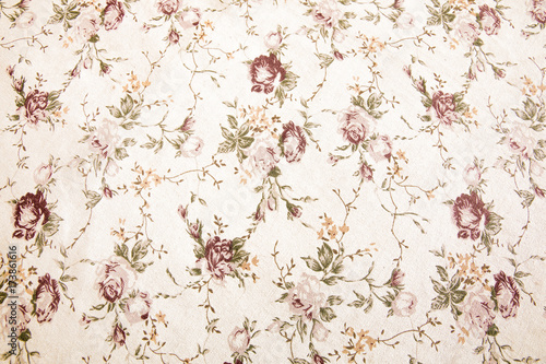 Vintage floral fabric