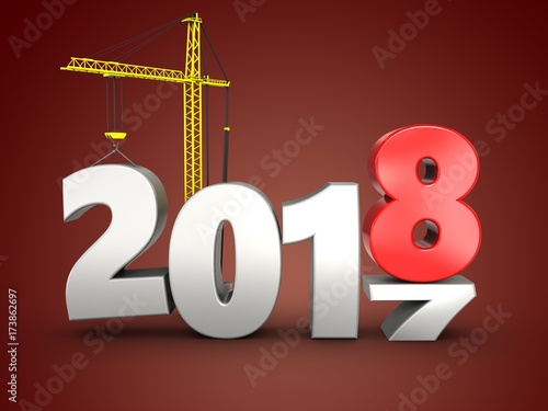 3d 2018 year with crane