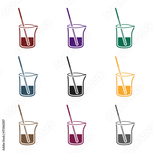 Mixture icon in black style isolated on white background. Medicine and hospital symbol stock vector illustration.