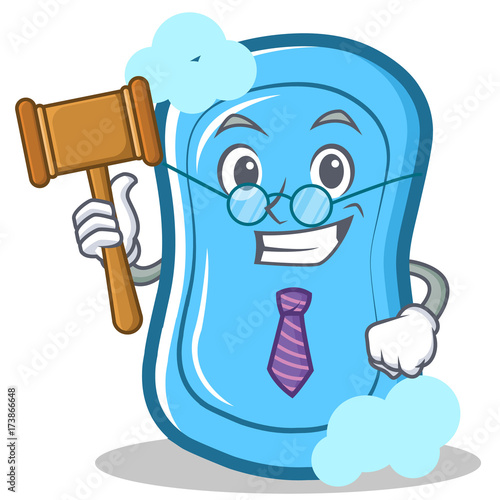 Judge blue soap character cartoon