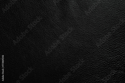 Black leather background.