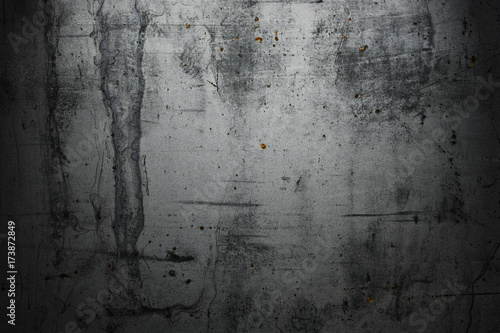 The wall is covered with tin.