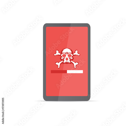 Vulnerability search. SEO optimization,web analytics, programming process  elements. IT Security Concept. Vector illustration.