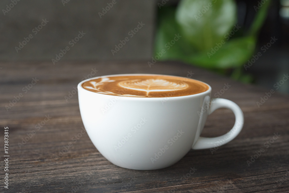 coffee cup on wooden table coffee cup on wooden table