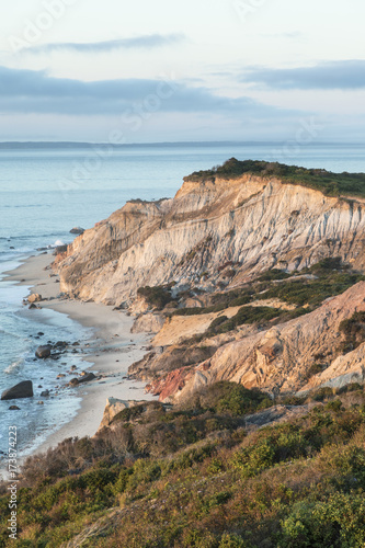 Gay Head cliffs of clay at the westernmost point of Martha s Vineyard in Aquinnah