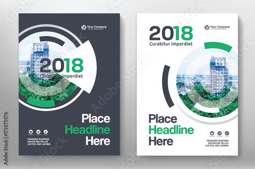 City Background Business Book Cover Design Template