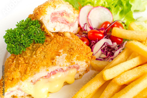 Konstfotografi Chicken Cordon bleu