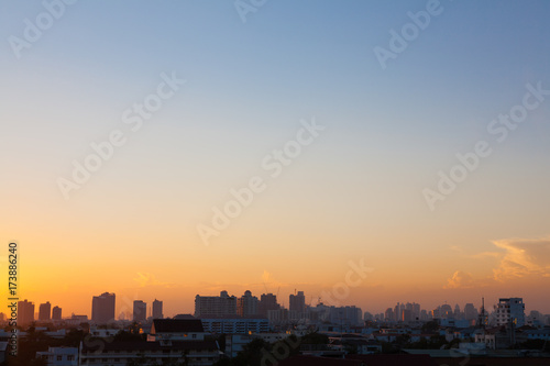 Sunset at bangkok
