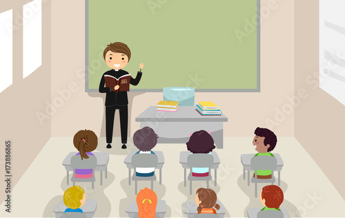 Stickman Kids Class Priest ...