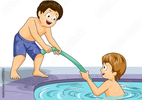 Kids Boys Pool Noodle Help ...