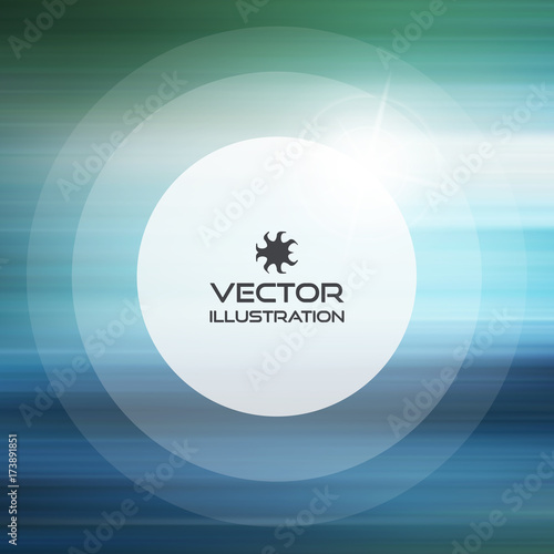 Wave background. Water surface. Vector illustration with place for text.