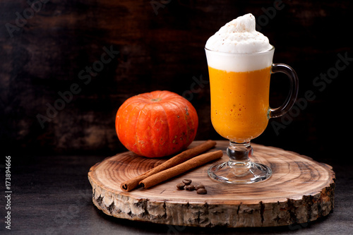 Pumpkin Spicy Latte Smoothie with Spices