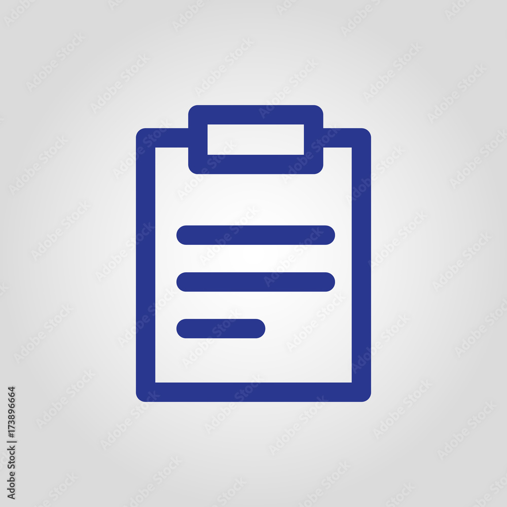 Isolated flat vector copy and paste or paper icon for web or app development Isolated flat vector copy and paste or paper icon for web or app development