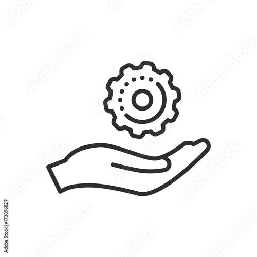 Assistance vector icon.
