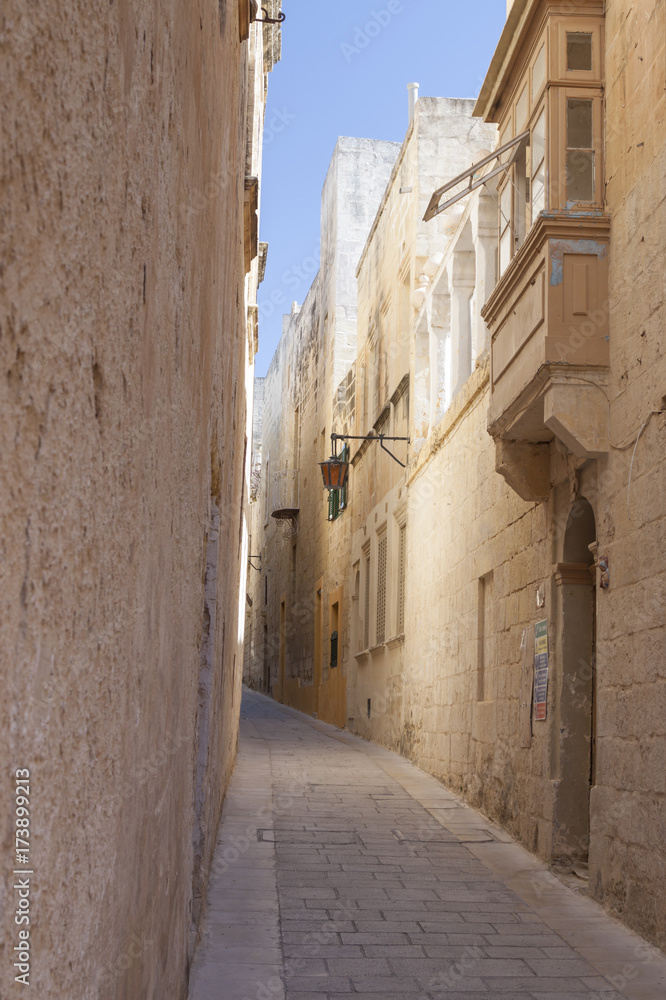 Malta, Mdina, Narrow Street