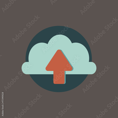 Illustration of cloud computing vector set