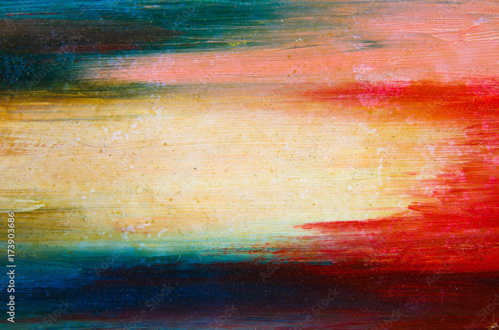 Bright colors on the canvas Bright colors on the canvas