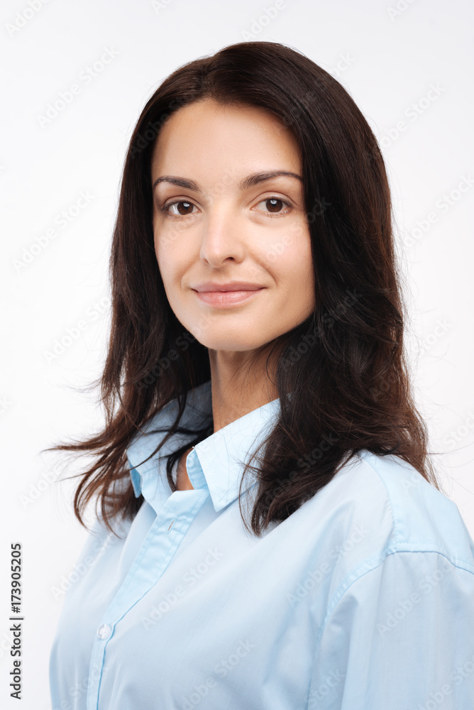 Portrait of a beautiful young dark-haired woman Portrait of a beautiful young dark-haired woman