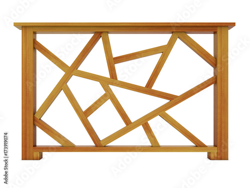 Ipe design wood railing