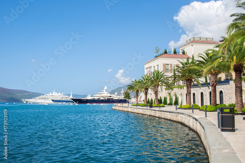 Shoreline Tivat city Montenegro photo