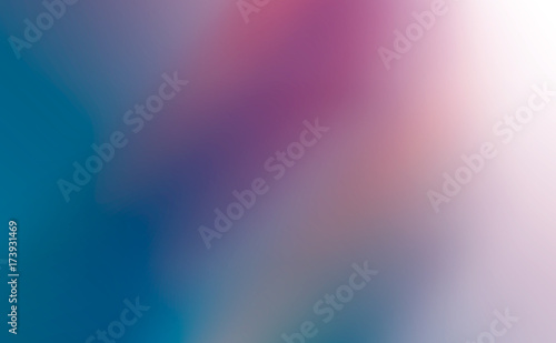 Pink and pale orange prints on the background shaded into azure cashmere color