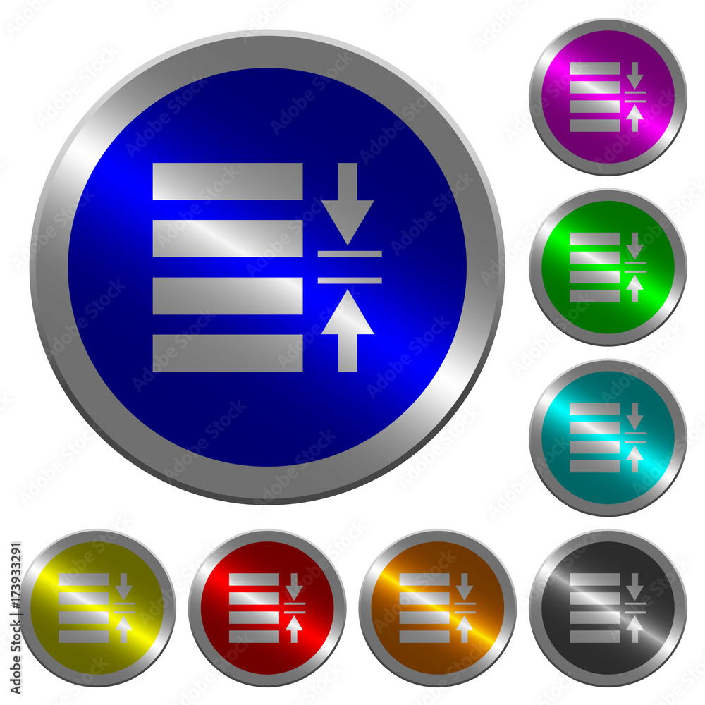 Adjust line spacing luminous coin-like round color buttons Adjust line spacing luminous coin-like round color buttons