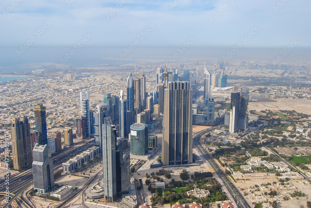Fototapeta premium panoramic views of downtown of dubai city