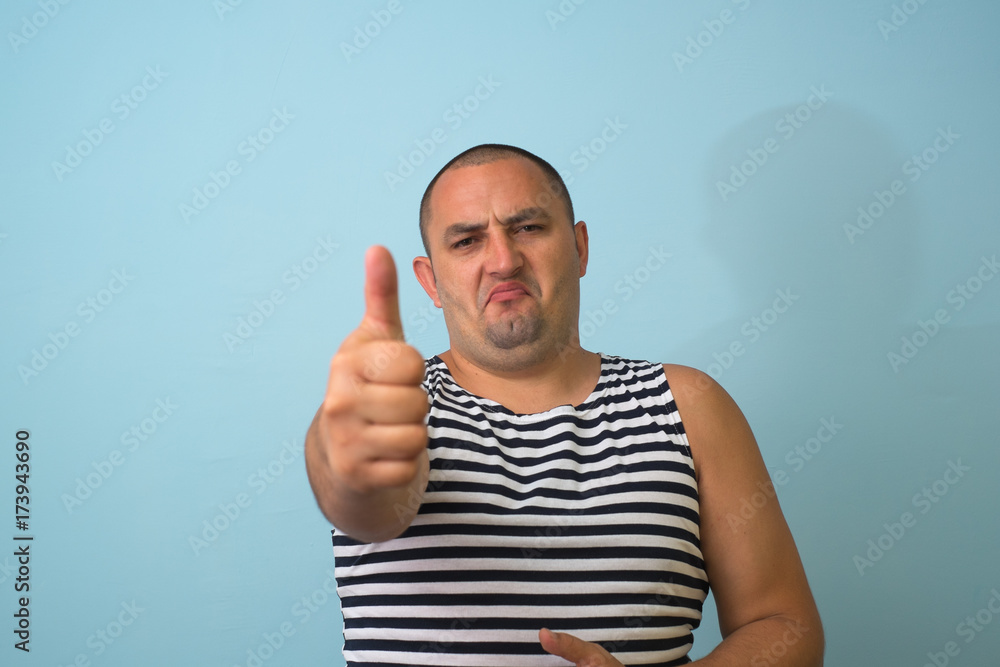 Man Showing Thumb Up Man Showing Thumb Up