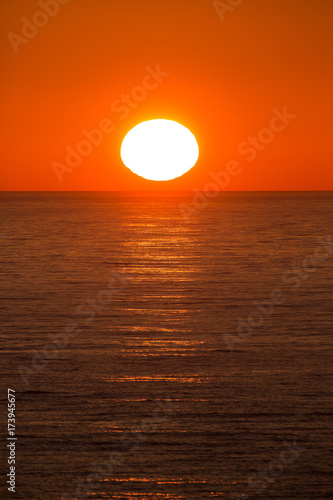 Fototapeta Naklejka Na Ścianę i Meble -  sun set over the Sea of Okhotsk