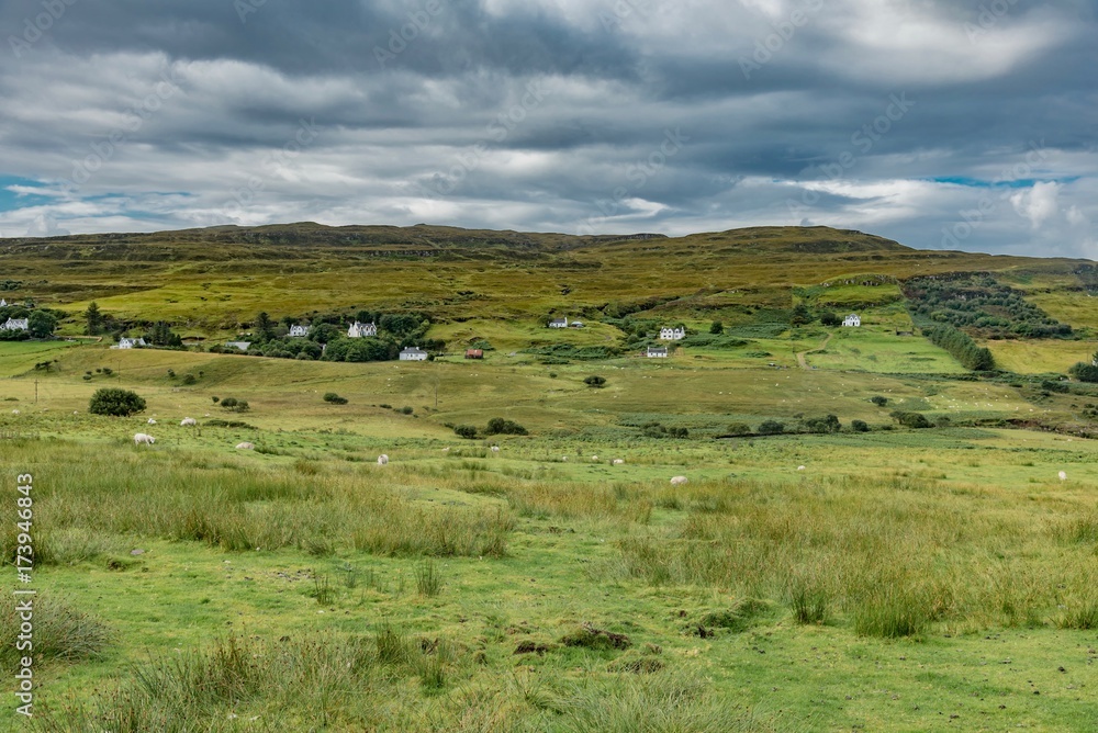 On the road, Isle of Skye, Scotland, United Kingdom