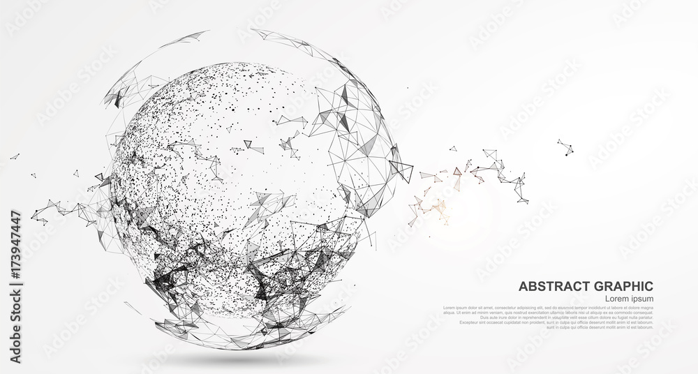 Abstract sphere, internet connection. Abstract sphere, internet connection.