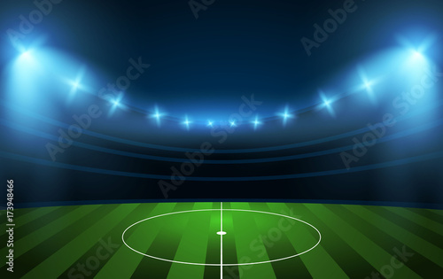 Football stadium. Soccer arena.