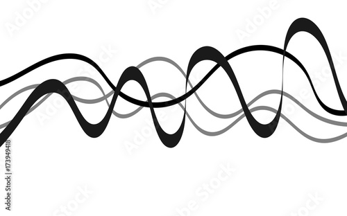 abstract wave background curve motion lines graphic waving banner template