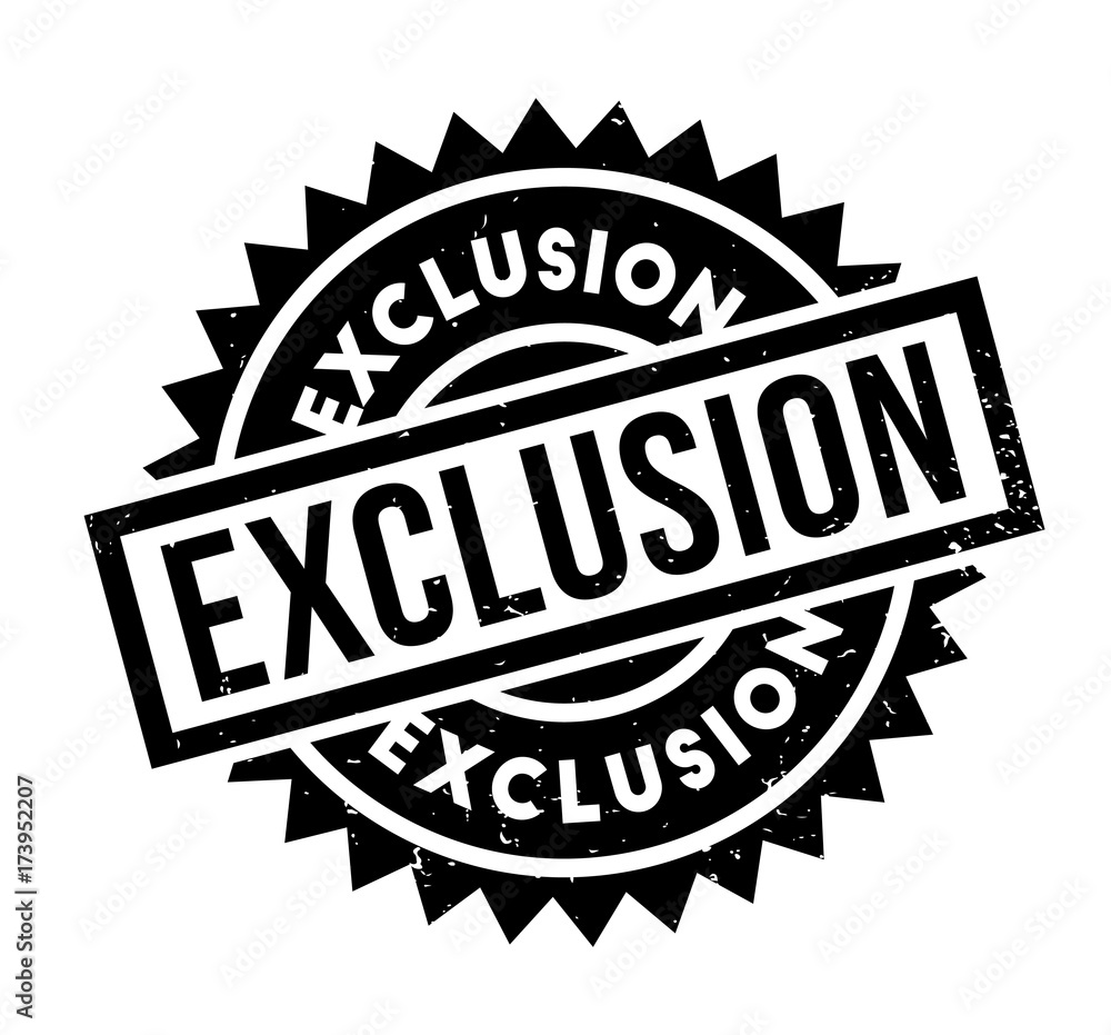 Exclusion rubber stamp. Grunge design with dust scratches. Effects can be easily removed for a clean, crisp look. Color is easily changed. Exclusion rubber stamp. Grunge design with dust scratches. Effects can be easily removed for a clean, crisp look. Color is easily changed.