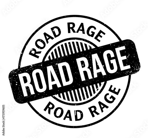 Road Rage rubber stamp. Grunge design with dust scratches. Effects can be easily removed for a clean, crisp look. Color is easily changed.