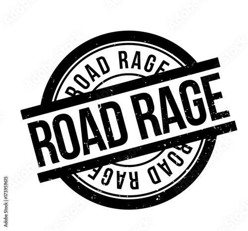 Road Rage rubber stamp. Grunge design with dust scratches. Effects can be easily removed for a clean, crisp look. Color is easily changed.