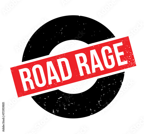 Road Rage rubber stamp. Grunge design with dust scratches. Effects can be easily removed for a clean, crisp look. Color is easily changed.