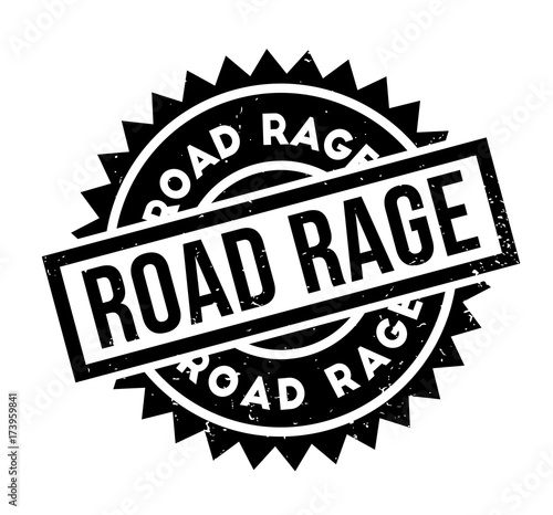 Road Rage rubber stamp. Grunge design with dust scratches. Effects can be easily removed for a clean, crisp look. Color is easily changed.