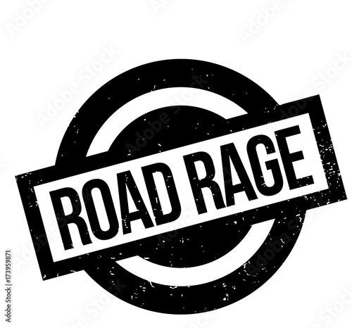 Road Rage rubber stamp. Grunge design with dust scratches. Effects can be easily removed for a clean, crisp look. Color is easily changed.