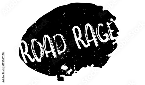 Road Rage rubber stamp. Grunge design with dust scratches. Effects can be easily removed for a clean, crisp look. Color is easily changed.