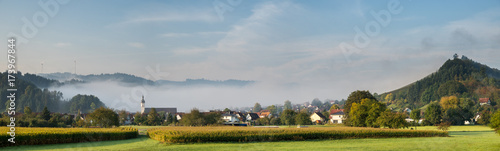 Panorama von Berghaupten im Schwarzwald