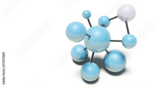 Obraz na płótnie molecule 3d w salonie